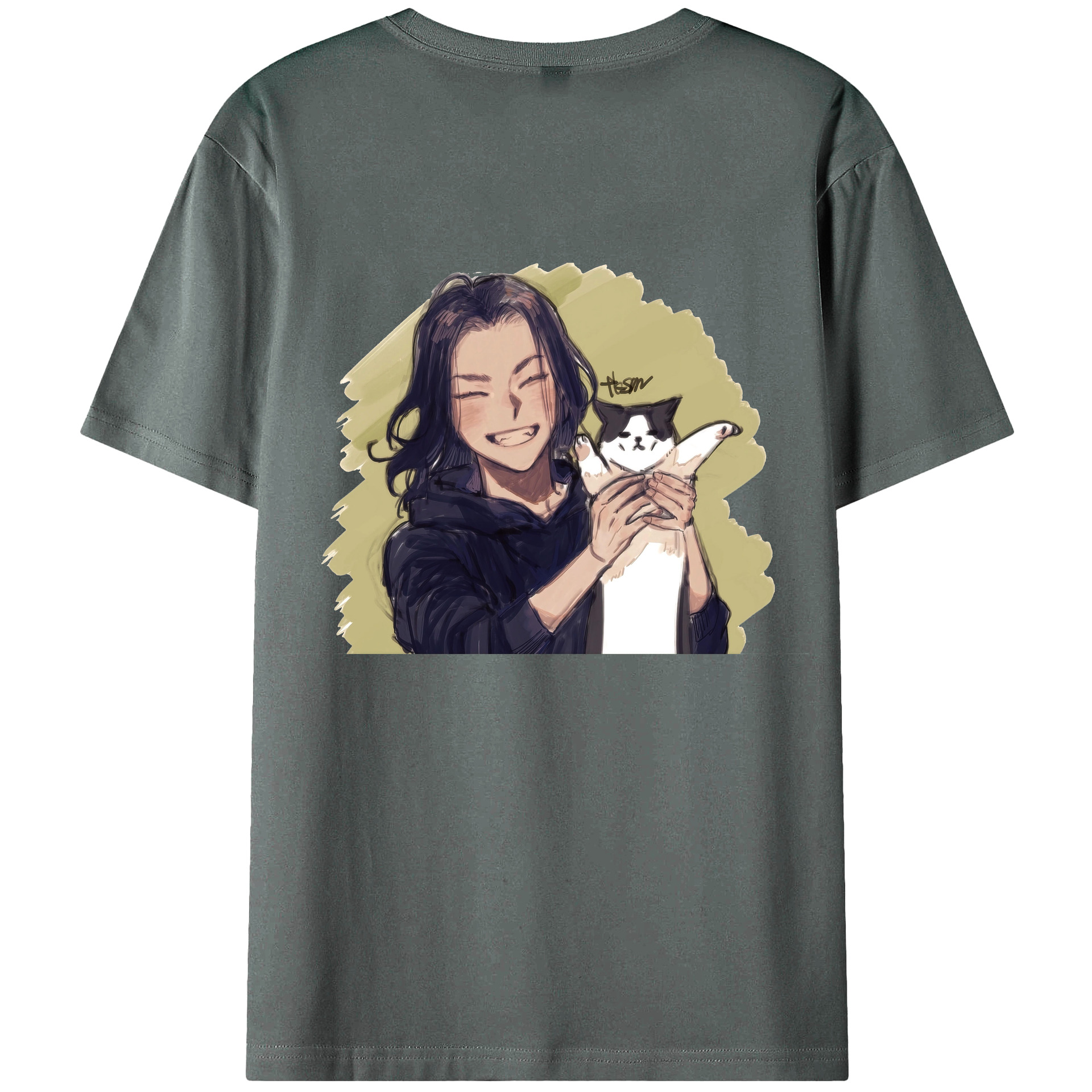 （画像用） 東京リベンジャーズ Tokyo Revengers 綿100％ メンズ半袖Tシャツ（バックプリント） 通気性